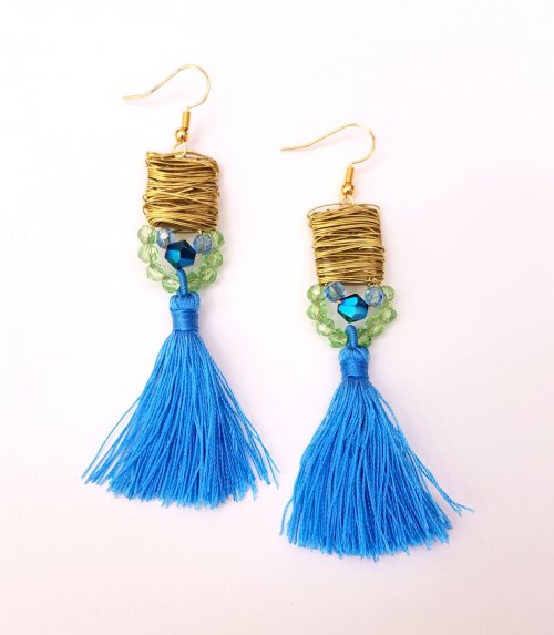 Debbie Blair's Color Inspiration - Mountain Lake - , Wire Jewelry Design, Design, earrings